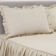 Lush Décor Belgian Flax Linen Rich Cotton Blend Bedspread 3 Piece Set