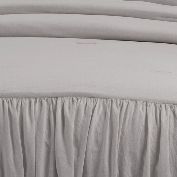 Lush Décor Belgian Flax Linen Rich Cotton Blend Bedspread 3 Piece Set