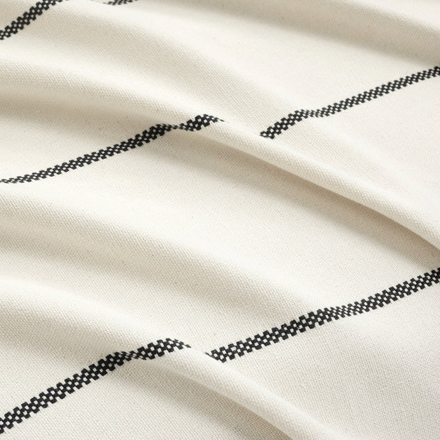Lush Décor Farmhouse Boho Stripe Woven Tassel Yarn Dyed Cotton Blanket/Coverlet