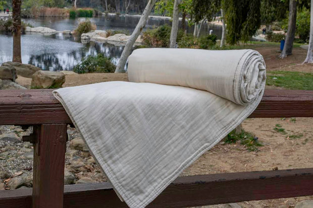 Sleep & Beyond 100% Organic Cotton Muslin Blanket