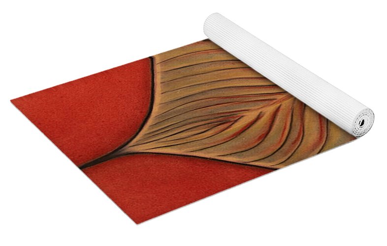 EarthWise Designs Leaf I Yoga Mat Natural Linens