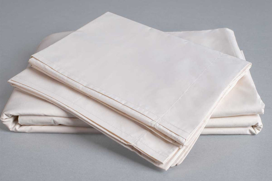 Sleep & Beyond Organic Cotton Percale Sheet Set - Crisp White - Twin