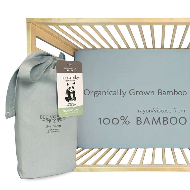 BedVoyage Panda Baby 100% Viscose from Bamboo Fitted Crib Sheet