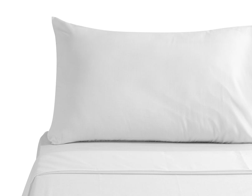  800 Thread Count Pillow Cases, White Standard (20''X 30'')  Pillowcase Set of 2 for Kids & Adults, Long - Staple 100% Cotton Pillows  for Sleeping, Soft & Silky Sateen Weave Bed