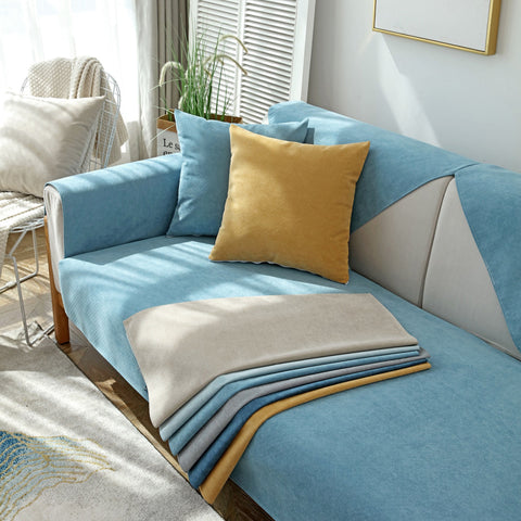 Slipcover KAS™ Waterproof Non-Slip Quilted Corduroy Sofa Covers for Pets, Sectional Couch Covers