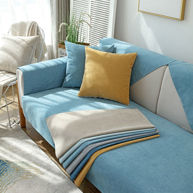 Slipcover KAS™ Waterproof Non-Slip Quilted Corduroy Sofa Covers for Pets, Sectional Couch Covers