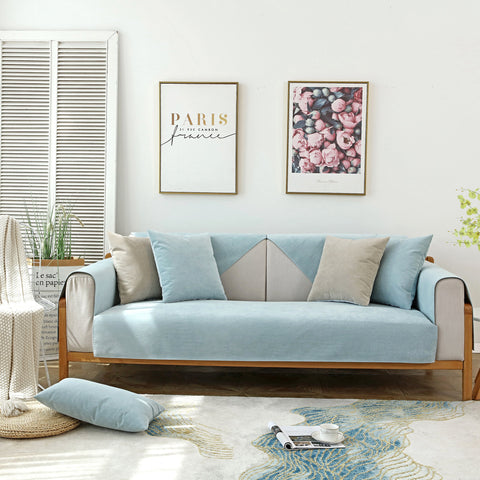 Slipcover KAS™ Waterproof Non-Slip Quilted Corduroy Sofa Covers for Pets, Sectional Couch Covers