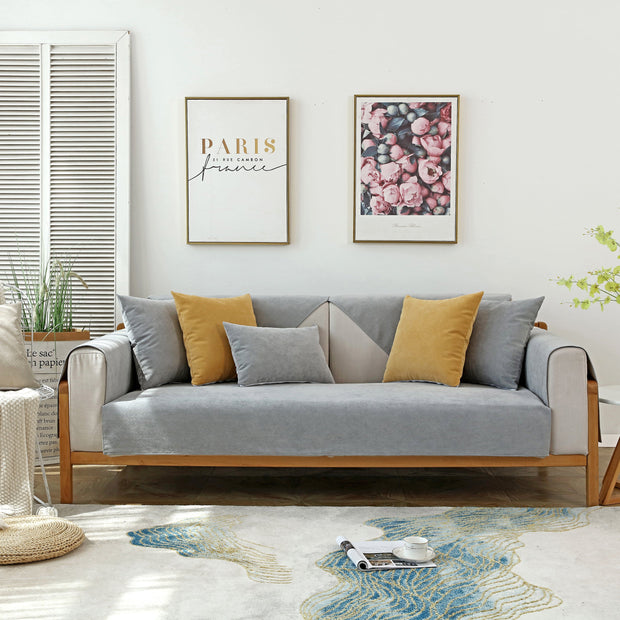 Slipcover KAS™ Waterproof Non-Slip Quilted Corduroy Sofa Covers for Pets, Sectional Couch Covers