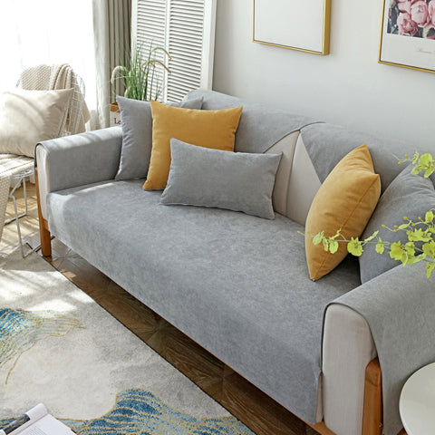 Slipcover KAS™ Waterproof Non-Slip Quilted Corduroy Sofa Covers for Pets, Sectional Couch Covers