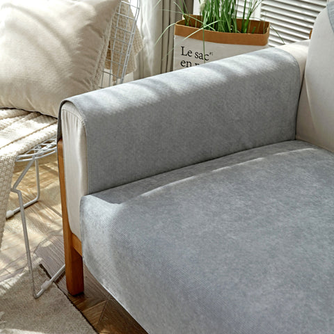 Slipcover KAS™ Waterproof Non-Slip Quilted Corduroy Sofa Covers for Pets, Sectional Couch Covers