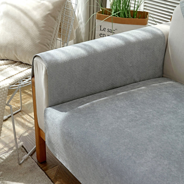 Slipcover KAS™ Waterproof Non-Slip Quilted Corduroy Sofa Covers for Pets, Sectional Couch Covers