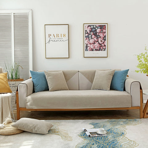 Slipcover KAS™ Waterproof Non-Slip Quilted Corduroy Sofa Covers for Pets, Sectional Couch Covers