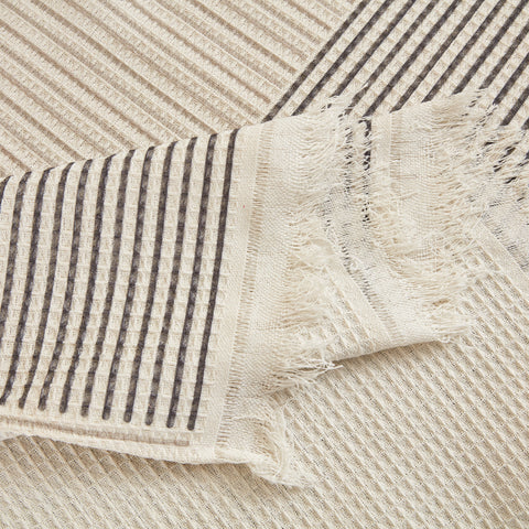 Slipcover KAS™ Cotton Jacquard Striped Sofa Cover Throw, Couch Covers for Dogs, Sectional Sofa Protector