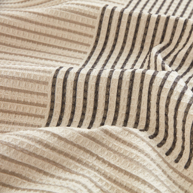 Slipcover KAS™ Cotton Jacquard Striped Sofa Cover Throw, Couch Covers for Dogs, Sectional Sofa Protector