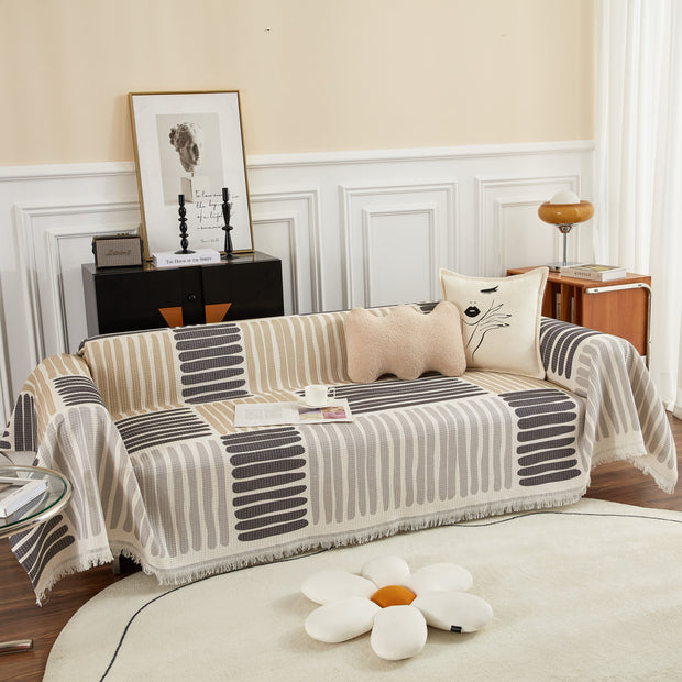 Slipcover KAS™ Cotton Sofa Blanket Cover, Throw Blanket Couch Protector, Extra Large Blanket to Cover Couch