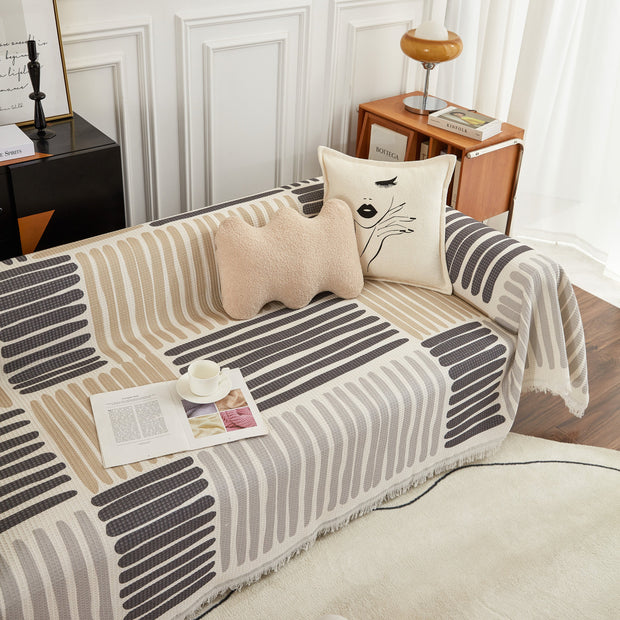 Slipcover KAS™ Cotton Sofa Blanket Cover, Throw Blanket Couch Protector, Extra Large Blanket to Cover Couch