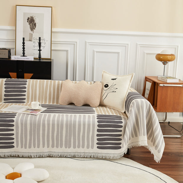 Slipcover KAS™ Cotton Sofa Blanket Cover, Throw Blanket Couch Protector, Extra Large Blanket to Cover Couch