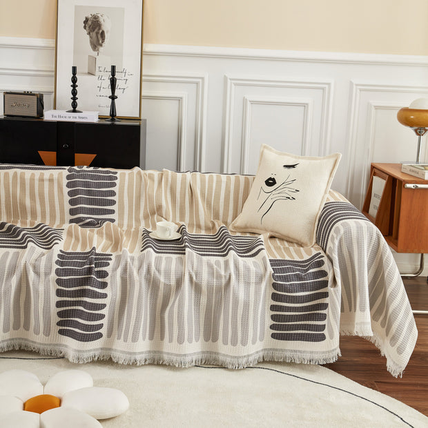 Slipcover KAS™ Cotton Sofa Blanket Cover, Throw Blanket Couch Protector, Extra Large Blanket to Cover Couch