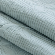 Slipcover KAS™ Floral Cotton Quilted Sofa Cover, Non-Slip Couch Protector with Scalloped Edges