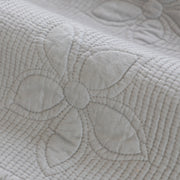 Slipcover KAS™ Floral Cotton Quilted Sofa Cover, Non-Slip Couch Protector with Scalloped Edges