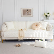 Slipcover KAS™ Cotton Quilted Sofa Cover, Non-Slip Couch Protector Fits Backrest, Seat & Armrest