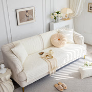 Slipcover KAS™ Cotton Quilted Sofa Cover, Non-Slip Couch Protector Fits Backrest, Seat & Armrest