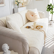 Slipcover KAS™ Cotton Quilted Sofa Cover, Non-Slip Couch Protector Fits Backrest, Seat & Armrest