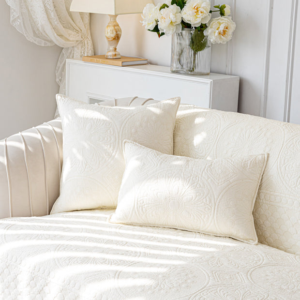 Slipcover KAS™ Cotton Quilted Sofa Cover, Non-Slip Couch Protector Fits Backrest, Seat & Armrest