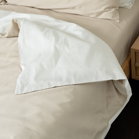 Homebird Organic Cotton Sateen Reversible Duvet Set