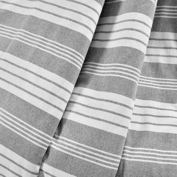 LushDecor Farmhouse Yarn Dyed Stripe Recycled Cotton Throw