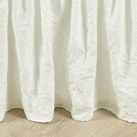 Lush Décor Ruched Ruffle Elastic Easy Wrap Around Bed Skirt