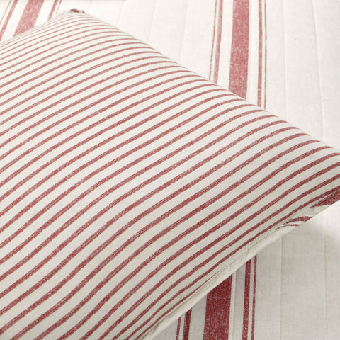 Lush Décor Farmhouse Stripe Reversible Cotton Quilt Set