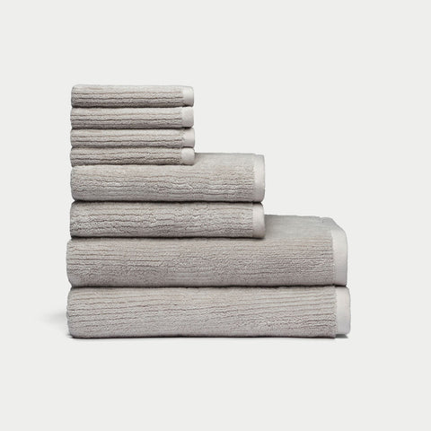 Cozy Earth Ribbed Terry Bath Towel Set