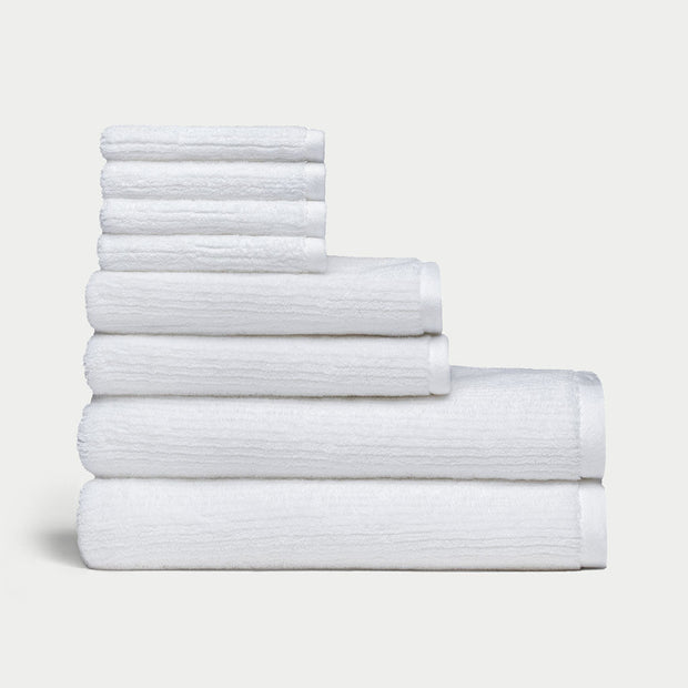 Cozy Earth Ribbed Terry Bath Towel Set