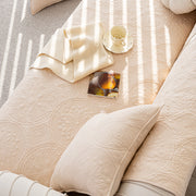 Slipcover KAS™ Cotton Quilted Sofa Cover, Non-Slip Couch Protector Fits Backrest, Seat & Armrest