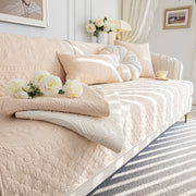 Slipcover KAS™ Cotton Quilted Sofa Cover, Non-Slip Couch Protector Fits Backrest, Seat & Armrest
