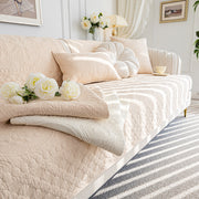 Slipcover KAS™ Cotton Quilted Sofa Cover, Non-Slip Couch Protector Fits Backrest, Seat & Armrest