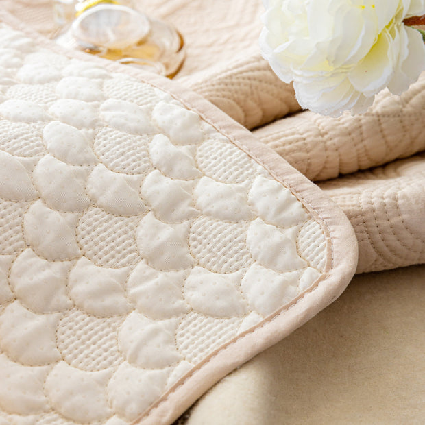 Slipcover KAS™ Cotton Quilted Sofa Cover, Non-Slip Couch Protector Fits Backrest, Seat & Armrest