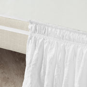 Lush Décor Ruched Ruffle Elastic Easy Wrap Around Bed Skirt