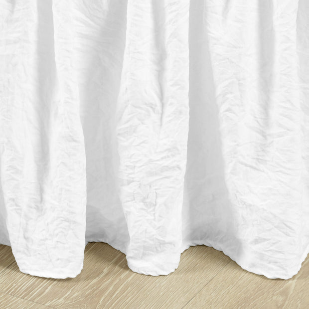 Lush Décor Ruched Ruffle Elastic Easy Wrap Around Bed Skirt