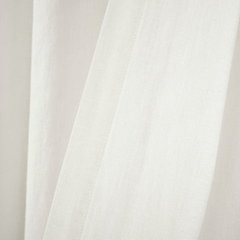 Lush Décor Belgian Flax Prewashed Linen Rich Cotton Blend Window Curtain Panel