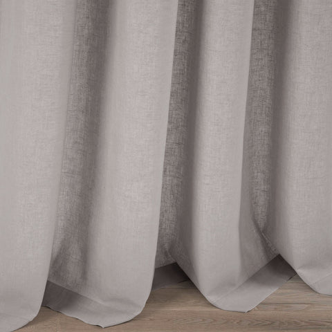 Lush Décor Belgian Flax Prewashed Linen Rich Cotton Blend Window Curtain Panel