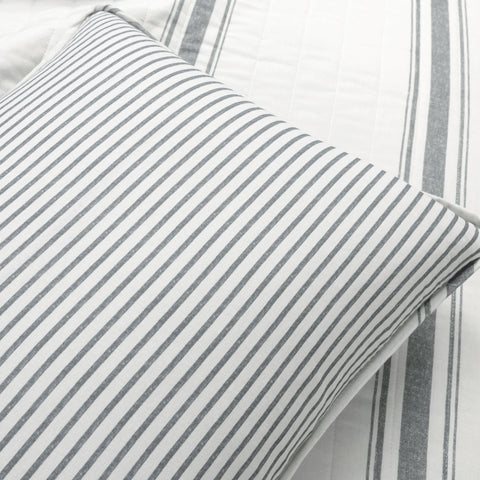 Lush Décor Farmhouse Stripe Reversible Cotton Quilt Set