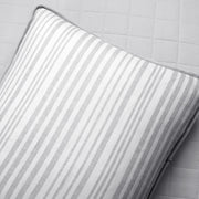 LushDecor Farmhouse Box Stitch And Stripe Cotton Quilt 3 Piece Set