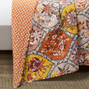 LushDecor Bohemian Flower Cotton Quilt 3 Piece Set
