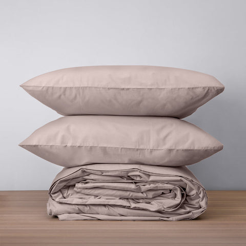 Homebird Organic Cotton Percale Duvet Set