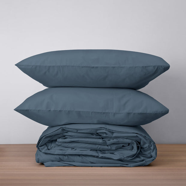 Homebird Organic Cotton Percale Duvet Set