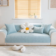 Slipcover KAS™ Quilted Geometric Cotton Sofa Cover, Non-Slip & Thick Padded Furniture Covers