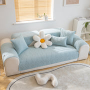 Slipcover KAS™ Quilted Geometric Cotton Sofa Cover, Non-Slip & Thick Padded Furniture Covers