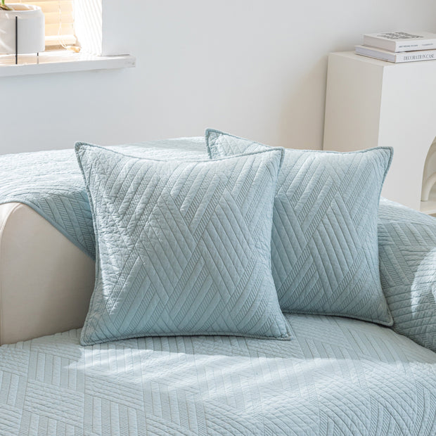 Slipcover KAS™ Quilted Geometric Cotton Sofa Cover, Non-Slip & Thick Padded Furniture Covers